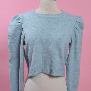 Light Blue Puff Sleeve Sweater by Wild Fable Size Small